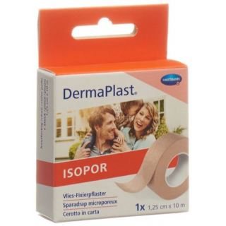 Dermaplast Isopor фиксирующий пластырь 10мX1.25см телесный цвет