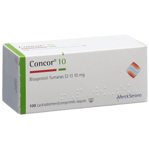 Конкор 10 мг 100 таблеток покрытых оболочкой
