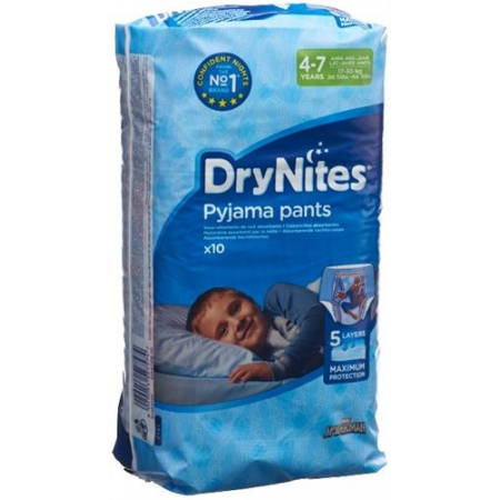 Huggies Drynites Nachtwindeln Boy 4-7jahre 10 штук