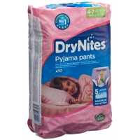 Huggies Drynites Nachtwindeln Girl 4-7 Jahre 10 штук