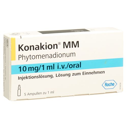 Конакион MМ раствор для инъекций и перорального введения 10 мг/мл 5 ампул по 1 мл