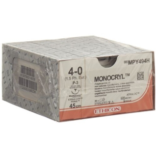 MONOCRYL 45CM UNGEFRBT 4-0 P-3