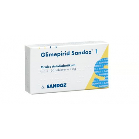 Glimepirid Sandoz 1 mg 30 tablets