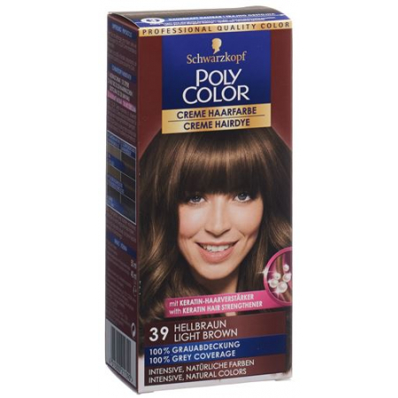 Polycolor крем цвет волос 39 Hellbraun 90мл