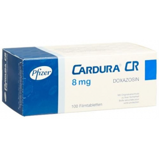Кардура CR 8 мг 100 таблеток покрытых оболочкой