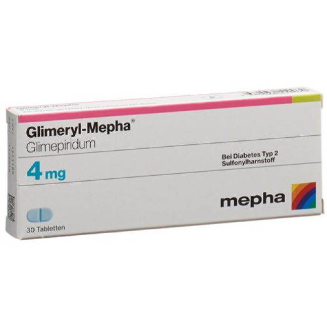 Глимерил Мефа 4 мг 30 таблеток 