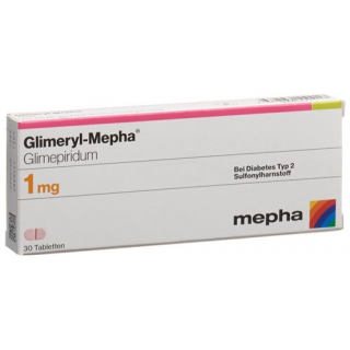 Глимерил Мефа 1 мг 30 таблеток 