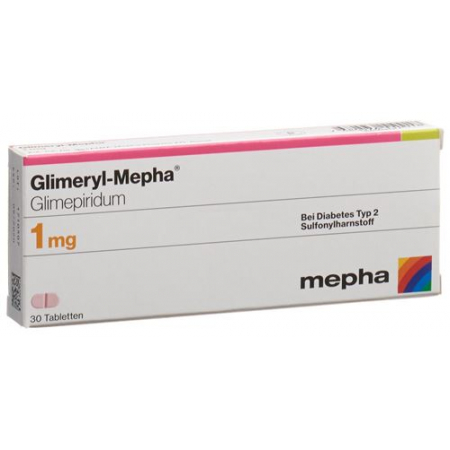 Глимерил Мефа 1 мг 30 таблеток 