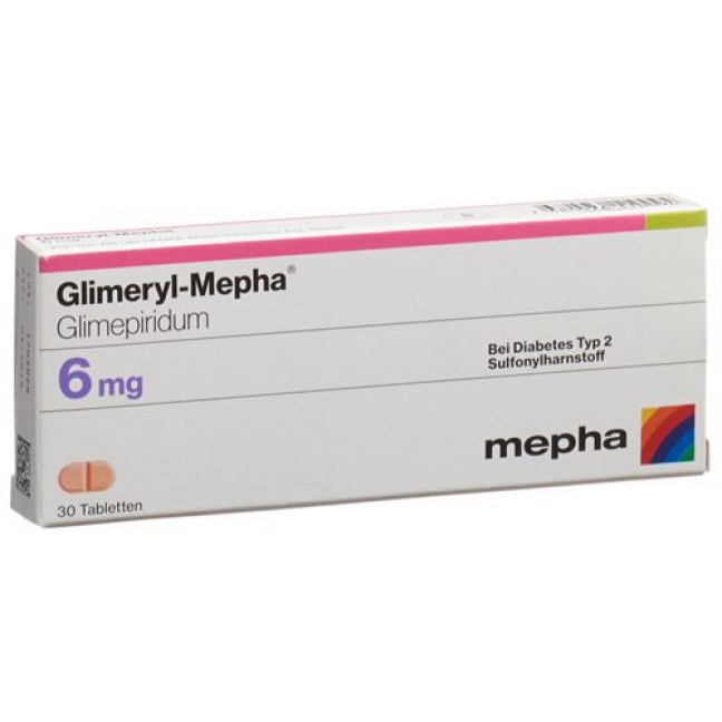 Глимерил Мефа 6 мг 30 таблеток 