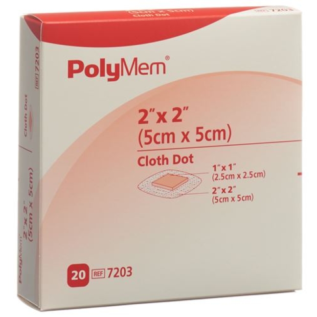 POLYMEM ADH WUNDV 5X5CM VLIES