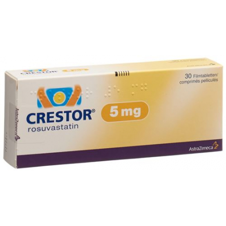 Крестор 5 мг 30 таблеток покрытых оболочкой