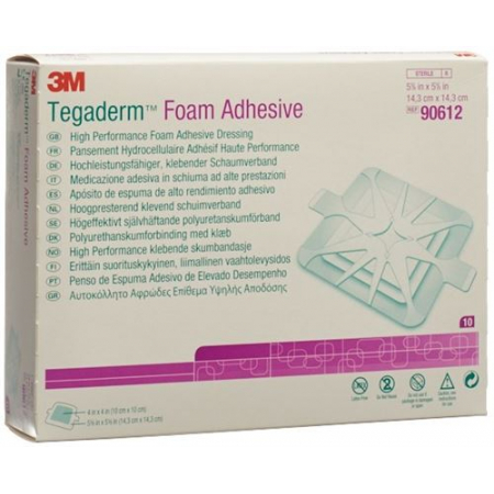 3M Tegaderm Foam Adhesive Schaumkompresse 10x10см 10 штук