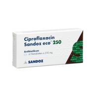 Ципрофлоксацин Сандоз Эко 250 мг 10 таблеток покрытых оболочкой