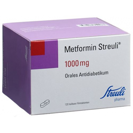 Metformin Streuli 1000 mg 120 filmtablets