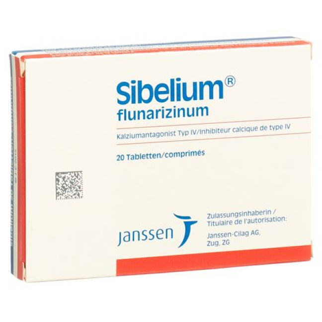 Sibelium 5 mg 20 tablets