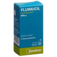 Флуимуцил 600 мг 10 растворимых таблеток от простуды и кашля 