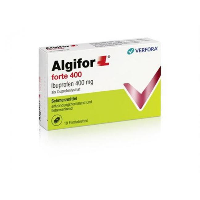 Алгифор Форте 400 мг 10 таблеток покрытых оболочкой