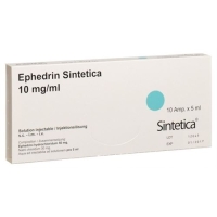 Эфедрин Синтетика раствор для инъекций 50 мг / 5 мл 10 ампул по 5 мл