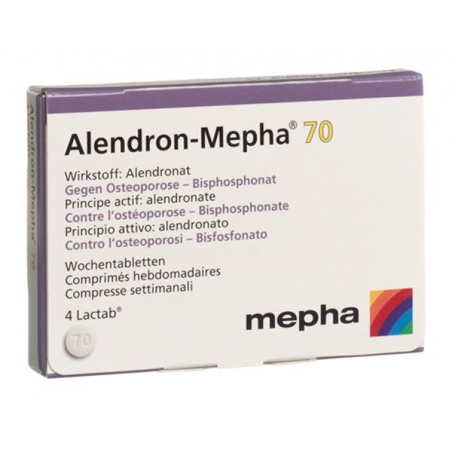 Alendron Mepha 70 mg 4 Lactabs