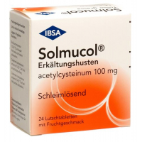 Солмукол 100 мг 24 таблетки для рассасывания