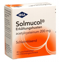 Солмукол 200 мг 20 таблеток для рассасывания