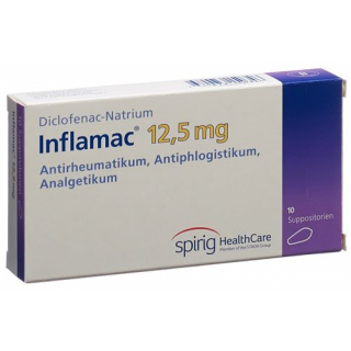 Инфламак 12,5 мг 10 суппозиториев