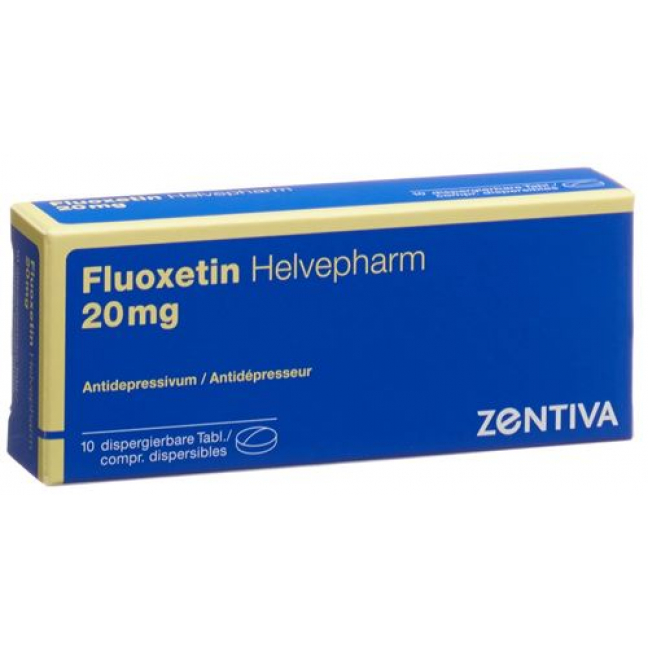 Флуоксетин Хелвефарм 20 мг 10 диспергируемых таблеток