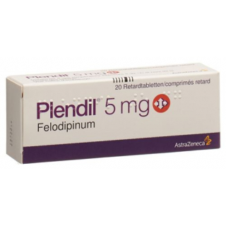 Плендил 5 мг 20 ретард таблеток