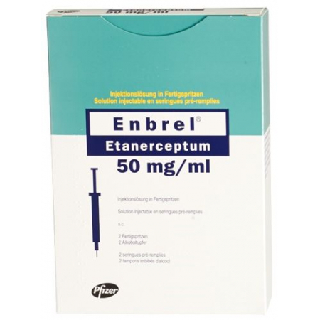 Enbrel 50 mg/ml 2 Fertigspritzen 1 ml