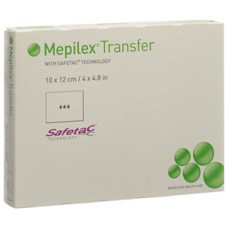 Mepilex Transfer Drainageverb 10x12см Silik 5 штук