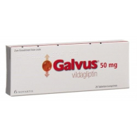 Галвус 50 мг 28 таблеток покрытых оболочкой 