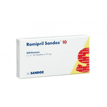 Рамиприл Сандоз 10 мг 20 таблеток 