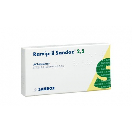 Рамиприл Сандоз 2,5 мг 100 таблеток 