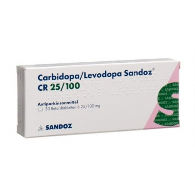 Карбидопа / Леводопа Сандоз CR 25/100 мг 30 таблеток 