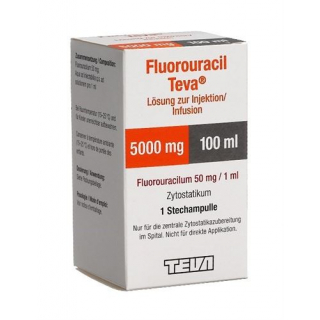 Fluorouracil Teva 5000 mg/100 ml