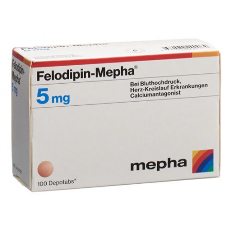 Фелодипин Мефа 5 мг 100 депо таблеток
