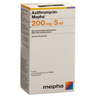 Азитромицин Мефа суспензия 200 мг / 5 мл флакон 15 мл