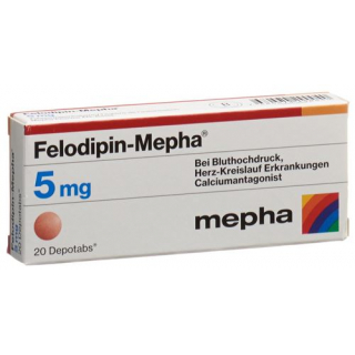 Felodipin Mepha 5 mg 20 Depotabs