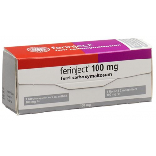 Феринжект раствор для инъекций 100 мг / 2 мл 5 флаконов по 2 мл