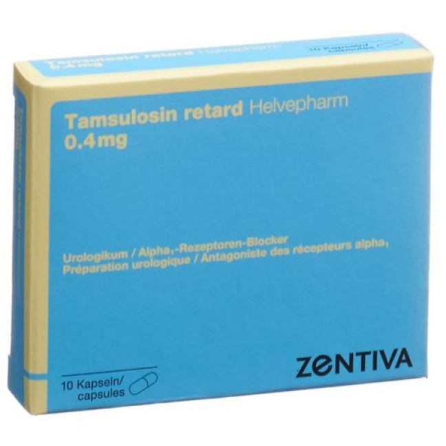 Тамсулозин Хелвефарм 0,4 мг 10 ретард капсул