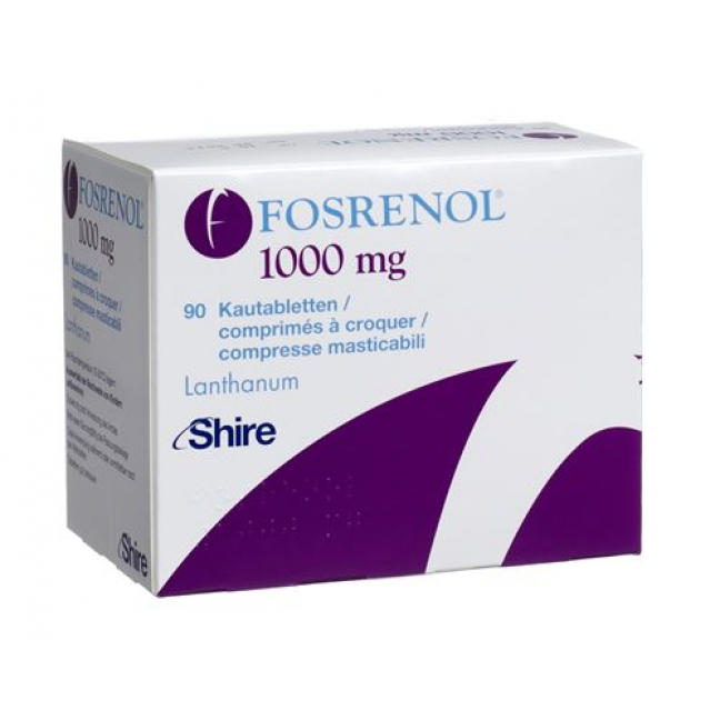 Фосренол 1000 мг 90 жевательных таблеток 