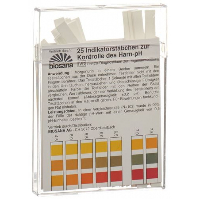 Палочки-индикаторы Biosana pH 4,5-9,25 25 шт.