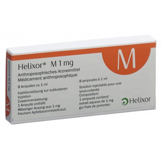 Хеликсор М раствор для инъекций 1 мг 8 ампул