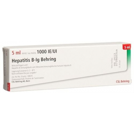 HEPATITIS B BEHRING 1000 IE KK