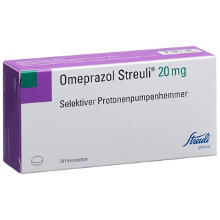Омепразол Штройли 20 мг 28 таблеток покрытых оболочкой