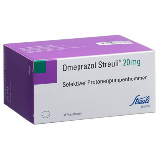 Омепразол Штройли 20 мг 98 таблеток покрытых оболочкой