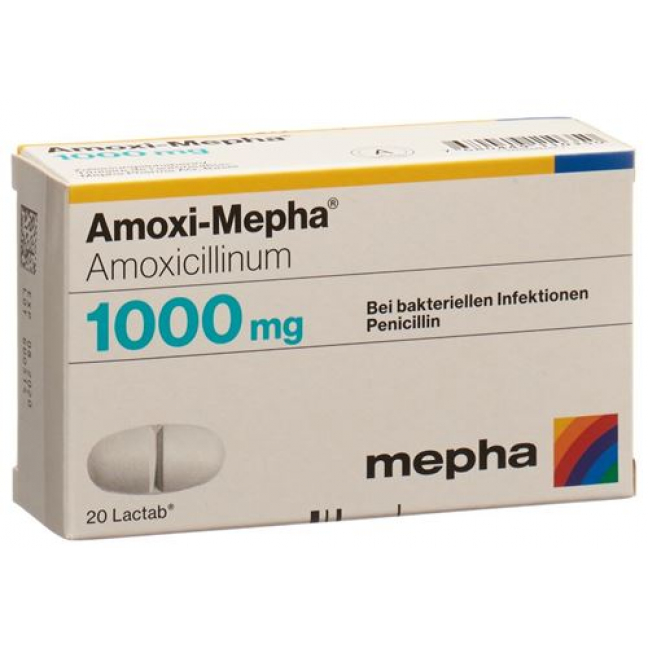 Амокси Мефа 1000 мг 20 таблеток покрытых оболочкой