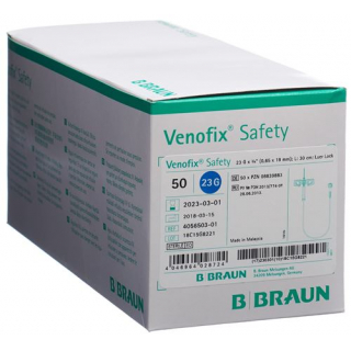 VENOFIX SAFETY 23G 0.65X19MM B