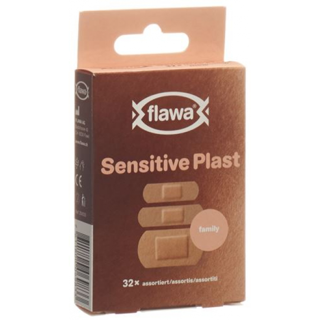 Flawa Sensitive Plast Assortiert 32 штуки