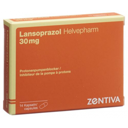 Лансопразол Хелвефарм 30 мг 14 капсул 
